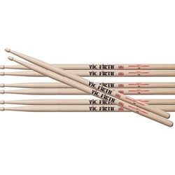 Vic Firth P5A.3-5A.1 American Classic Wood Tip Drumsticks 3 PR 5A + 1 PR 5A FREE