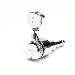 Graph Tech GRAPH TECH PRL9721C0 ELEC LOCKING 6 INLINE STAGGERED POST TUNERS CHR Chrome