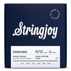 SJ-HVY10 Stringjoy Signatures | Heavy Bottom Light Gauge (10-52) Nickel Wound Electric Guitar Strings