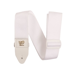 Ernie Ball POLYPRO GUITAR STRAP/BASS STRAP - WHITE