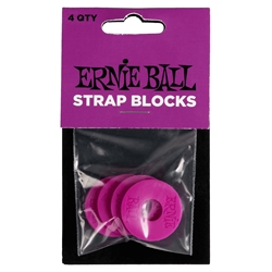 Ernie Ball Strap Blocks 4pk - Purple