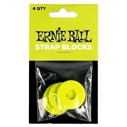 Ernie Ball Strap Blocks 4pk - Green