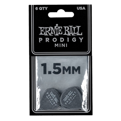 Ernie Ball 1.5mm Black Mini Prodigy Picks 6-pack