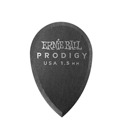 Ernie Ball 1.5mm Black Teardrop Prodigy Picks 6-pack