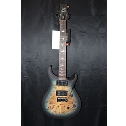PRS SE "Exotic" Custom 24-08 Poplar Burl Lake Blue Midnight Burst