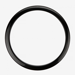 BASS DRUM O'S 6" Black Drum O's