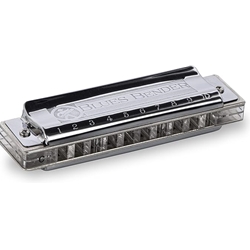 Hohner Blues Bender Harmonica, Key of G, Stainless steel (M586BX-G)