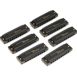 Hohner Piedmont Blues Harmonica Set 7-piece with Case