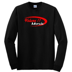 Volume 11 Music Tee Shirt Long Sleave Black XL