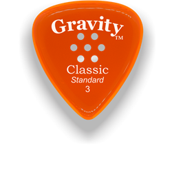 Gravity Picks Classic - Standard Size, 3mm, with Multi-hole Grip