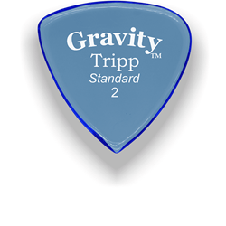 Gravity Picks Tripp Standard Unpolished 2mm Blue Acrylic