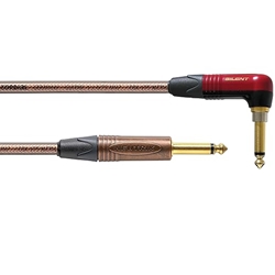 Cordial CSI 6 RP-METAL-SILENT 6m 1/4 Plug Rectangular Mono Silent to 1/4 Plug Mono Cable