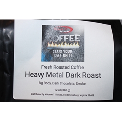 Volume 11 Music Heavy Metal Dark Roast Coffee Whole Bean