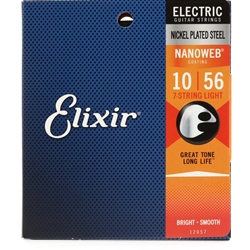 Elixir Strings 12057 Nanoweb Electric Guitar Strings - .010-.056 Light 7-string