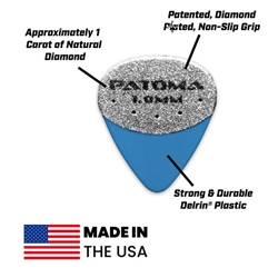 Patoma Delrin® Standard Pick: 1.0mm Blue