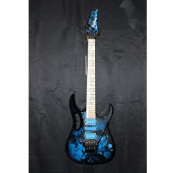 Ibanez Steve Vai Signature 6str Electric Guitar w/Bag - Blue Floral Pattern