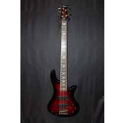 Schecter Stiletto Extreme 5 Bass Guitar - Black Cherry