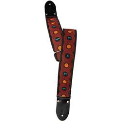PRS Deluxe Retro Custom Jacquard Guitar Strap, Blue Birds