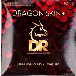 DR Strings Dragon Skin+ Quantum Nickel Coated Electric Guitar Strings - Medium .010-.046