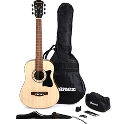 Ibanez IJV Jam Pack 3/4-size Acoustic Guitar Pack - Open Pore Natural