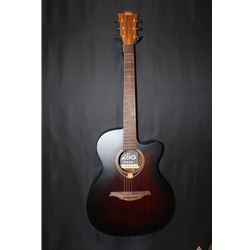 LAG Tramontane 70 Auditorium Cutaway Acoustic-Electric Black & Brown