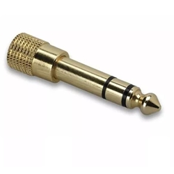 HOSA GHP-105 Headphone Adaptor, 3.5 mm TRS to 1/4 in TRS
