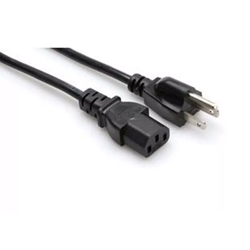 HOSA POWER CORD IEC C13 - NEMA 5-15P 8FT