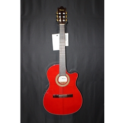 Ibanez GA Cutaway Thinline Nylon-string Acoustic-electric Guitar - Sapphire Red