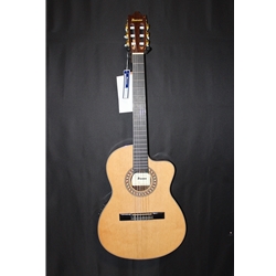 Ibanez GA34STCE Thinline Nylon-string Acoustic-electric Guitar - Natural High Gloss