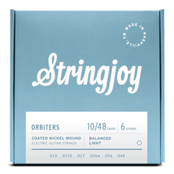 Stringjoy 10-48 Balanced Light Gauge Orbiters - Coated Nickel Electric Guitar Strings