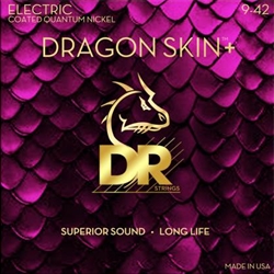 DR DEQ-9 Dragon Skin+ Coated Electric Guitar Strings, Light 9-42
