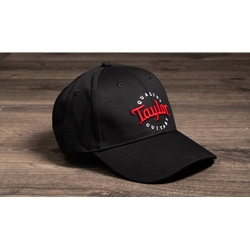 Taylor Black Cap,Red/Wht Emb-One Size