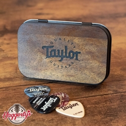 Taylor Pick Tin,Koa Top,Collectable Darktone Series