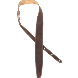Taylor Leather/Suede 2.5-inch Guitar Strap - Chocolate Brown