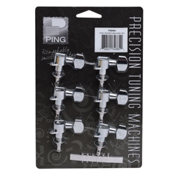 Ping P2656A 6-In-Line Geared Individual Machine Heads. 6-Left Chrome
