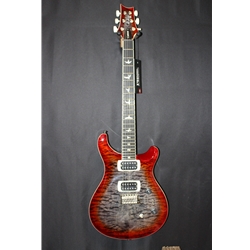 PRS SE Custom 24-08 Quilt Electric Guitar - Charcoal Cherry Burst