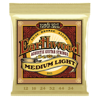 ERNIE BALL EARTHWOOD MED LT 12-54