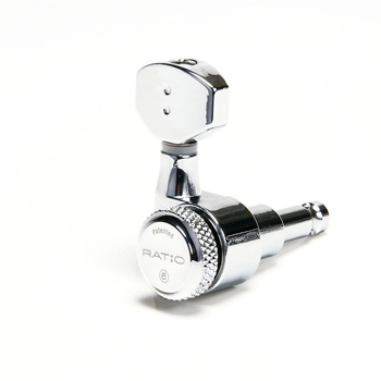 Graph Tech GRAPH TECH PRL9721C0 ELEC LOCKING 6 INLINE STAGGERED POST TUNERS CHR Chrome