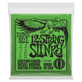 Ernie Ball Slinky Nickel Wound 12-String Electric GuitarStrings 8-40 Gauge