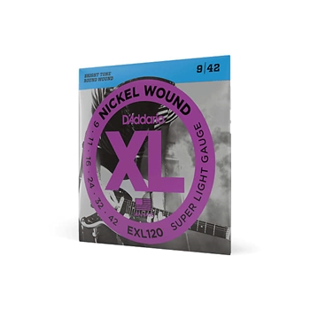 D'Addario 09-42 Super Light, XL Nickel Electric Guitar Strings