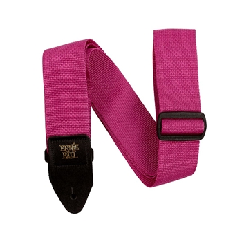 Ernie Ball POLYPRO GUITAR STRAP/BASS STRAP - RASPBERRY