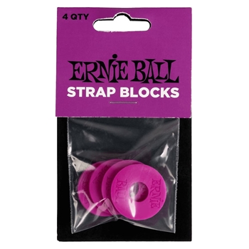 Ernie Ball Strap Blocks 4pk - Purple