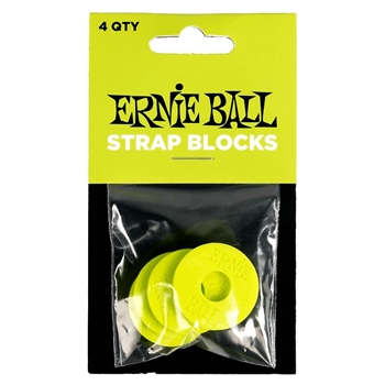 Ernie Ball Strap Blocks 4pk - Green