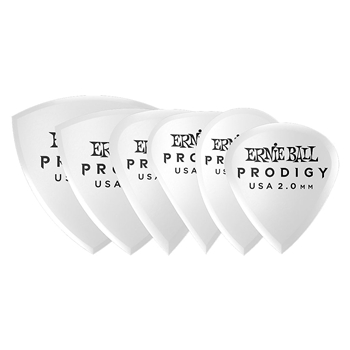 Ernie Ball 2.0mm White Multipack Prodigy Picks 6-pack