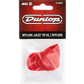 Dunlop 47PXLN JAZZ III XL RED PICKS 6pk