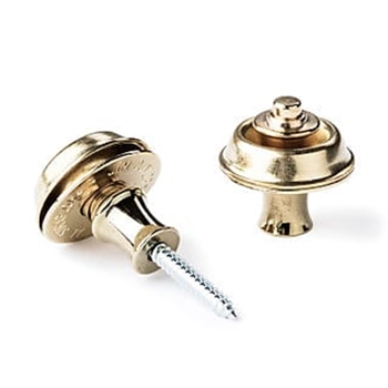 Dunlop Dual-Design Straplok System Brass Black