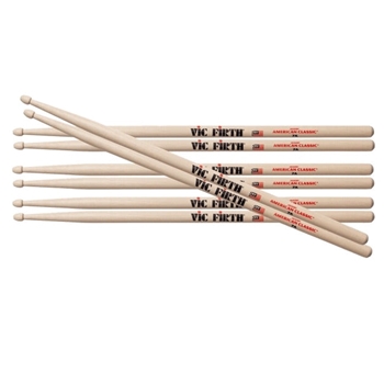 Vic Firth 7A 4-Pack Buy 3 Get 1 Free (Wood Tip)