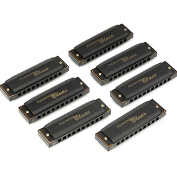 Hohner Piedmont Blues Harmonica Set 7-piece with Case