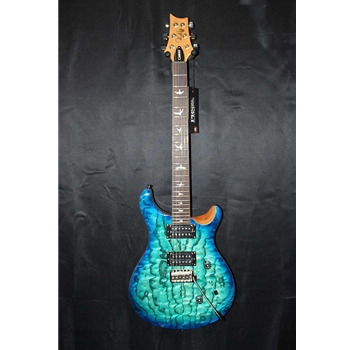 PRS SE Exotic Custom 24 Swamp Ash Burl Lake Blue/Natural Back