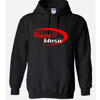 Volume 11 Music Hoodie Black L